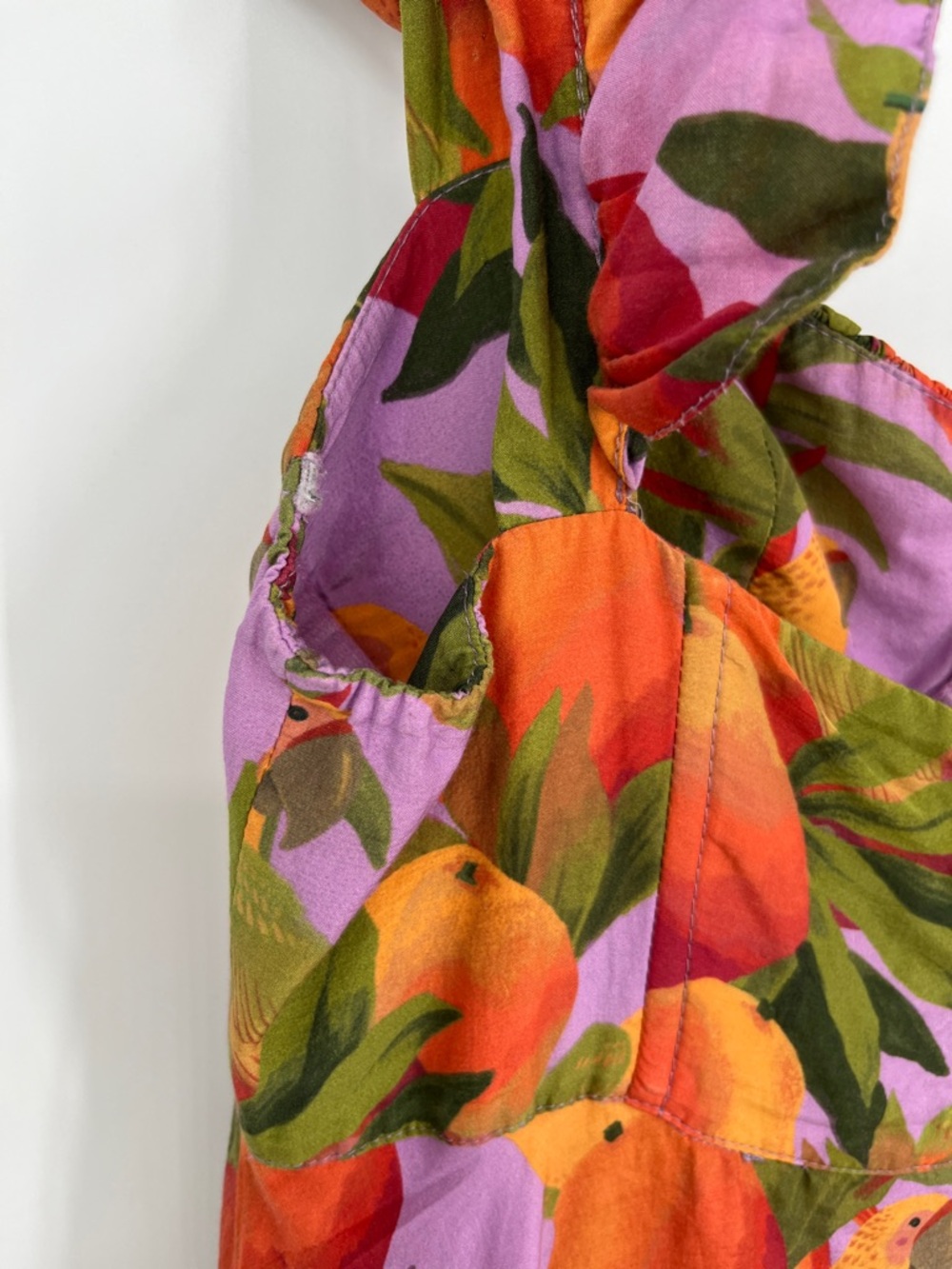 Farm Rio Mango Macaws Maxi Dress Medium - Picture 11 of 15